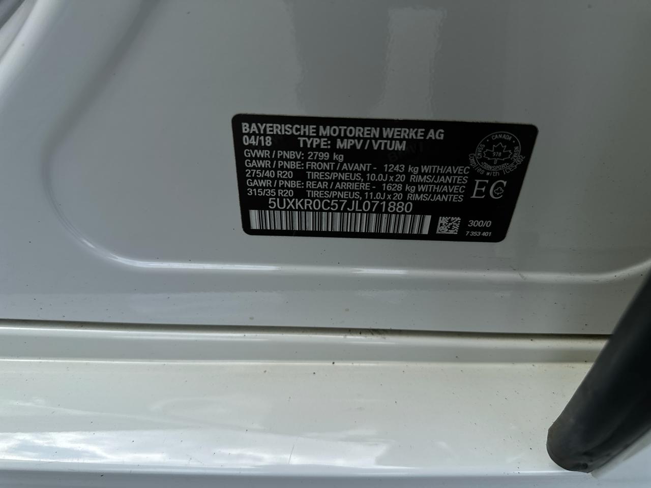 BMW X5 F15 xDrive 2018 РОКУ